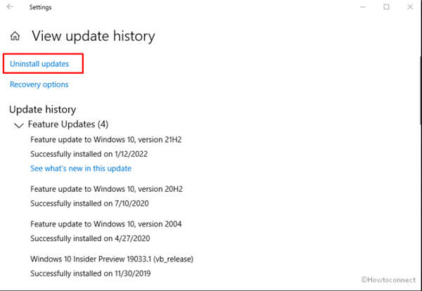 如何从Windows10 21H2、21H1、20H2中卸载KB5009596？