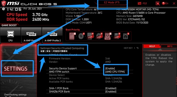 安装win11 bios设置