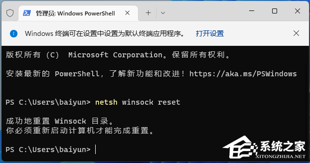 Win11使用flushdns命令后无法上网的三