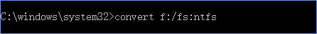 Win10电脑怎么使用命令方式将fat32转nt