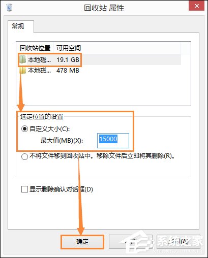 回收站占用哪个盘？Win8.1系统中回收站自定义大小的方法