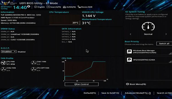 华硕主板AMD平台开启TPM2.0