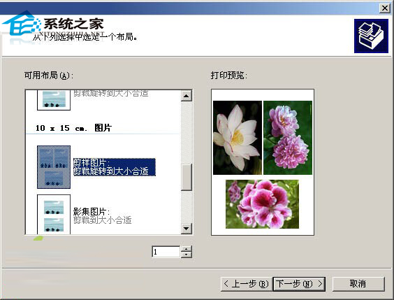  WinXP如何在一张纸上打印多幅图片