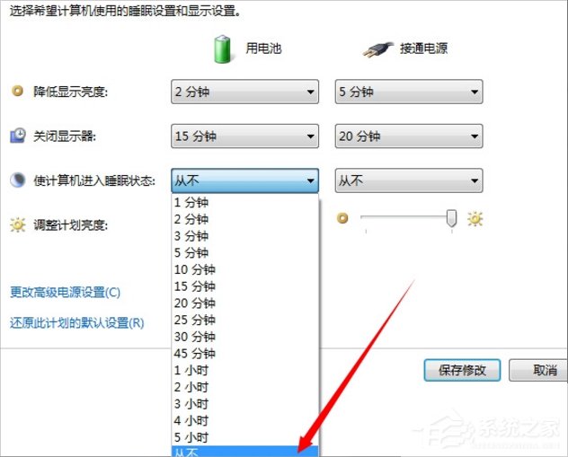 Win7怎么设置不灭屏？Win7设置屏幕不休