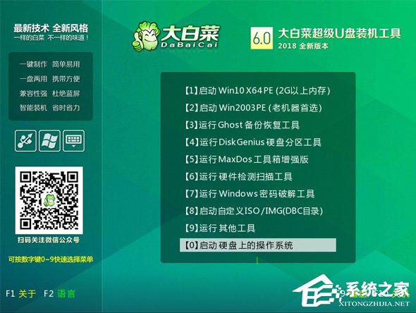 大白菜U盘装系统教程:重装Win7